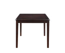 Gia 5 Pc 60" Dining Table & 4 Chairs-Ebony