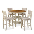 Mitchell 5 Pc Counter Set-Two Tone Bisque/Brown