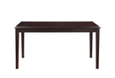 Gia 5 Pc 60" Dining Table & 4 Chairs-Ebony