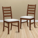 Pascal Ladderback Dining Chair (2 Per Carton)-Walnut