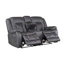 Morello Console Loveseat W/Pwr Fr-Gray