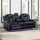 Orion Ii Sofa W/ Pwr Fr & Hr-Black