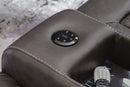 Fyne-Dyme Power Reclining Loveseat with Console