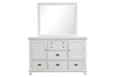 Jamestown Landscape Mirror- White