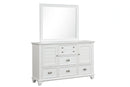 Jamestown Landscape Mirror- White