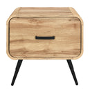 Rowan One Drawer End Table/Bedside Table-Natural