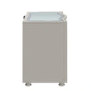 Reflections Nightstand W/Mirrored Top-Silver