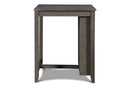 Gia 3 Pc 30" Storage Counter Table & 2 Chairs-Gray