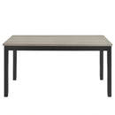 Daphne 5 Pc Natural 60" Dining Set W/Natural Chairs