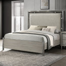 Lennox 5/0 Q Headboard, Footboard & Slat Kit-Gray