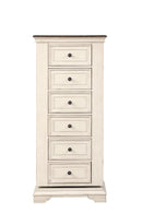 Anastasia Lingerie Swivel Chest W/Mirror-Ant. White