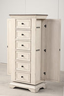 Anastasia Lingerie Swivel Chest W/Mirror-Ant. White
