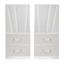 Europa Nightstand Panels, Set Of 2 - White