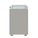 Reflections Nightstand W/Mirrored Top-Silver