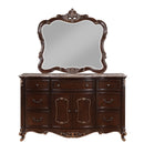 Constantine Dresser W/Marble Top-Cherry