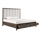 Landon 6/6-6/0 Ek/Wk Headboard-Walnut