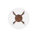 Oscar Dining Table Base For Glass Top Table-Walnut
