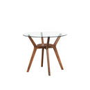 Oscar Counter Table Base For Glass Top Ctr Table-Walnut