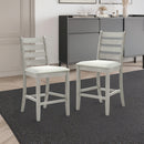Pascal Ladderback Counter Chair (2 Per Carton)-Driftwood