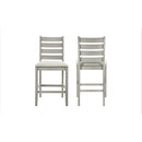 Pascal Ladderback Counter Chair (2 Per Carton)-Driftwood