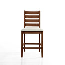 Pascal Ladderback Counter Chair (2 Per Carton)-Walnut