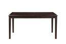 Gia 5 Pc 60" Dining Table & 4 Chairs-Ebony