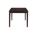 Gia 5 Pc 60" Dining Table & 4 Chairs-Ebony