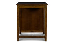 Gia 3 Pc 30" Storage Counter Table & 2 Chairs-Brown