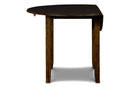 Gia 3 Pc 42" Drop Leaf Dining Table & 2 Chairs-Brown