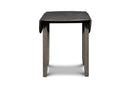 Gia 3 Pc 42" Drop Leaf Dining Table & 2 Chairs-Gray