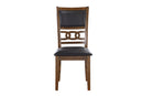 Gia 5 Pc 47" Round Dining Table & 4 Chairs-Brown