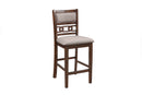 Gia 5 Pc 42" Square Counter Table & 4 Chairs-Cherry