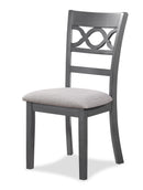Cori Round Dining 5 Pc Set-Gray