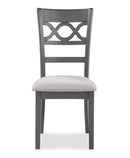 Cori Round Dining 5 Pc Set-Gray