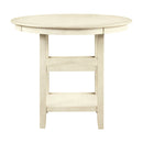 Amy 5 Pc 42" Round Counter Table Set-Bisque