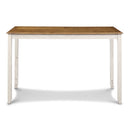 Amy 5 Pc 60" Counter Storage Table+Chairs- Bisque/Brown