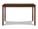 Amy 5 Pc 60" Counter Storage Table+Chairs-Brown Cherry