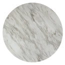 Celeste 48" Round Dining Table-Espresso/Faux Marble