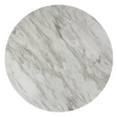 Celeste 42" Round Counter Table-Espresso/Faux Marble