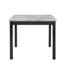 Celeste 5Pc 42" Marble Finish Counter Table & 4 Chairs-Gray