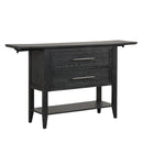 Sable Crest Drop Leaf Server-Black