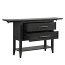 Sable Crest Drop Leaf Server-Black
