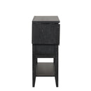 Sable Crest Drop Leaf Server-Black