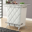 Fuero White/Chrome Bar Table (K/D)