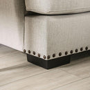 PICOTEE Loveseat, Light Gray/Black