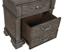 Pamphilos 4 & 5 Piece Queen Bedroom Set Gray & White