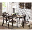 Westport Antique Brown/Black 7 Pc. Dining Table Set