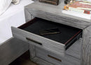 RAIDEN Night Stand w/ USB, Gray