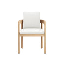 Wesley Patio Side Chair, White Cushion (1 Per Carton)