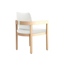 Wesley Patio Side Chair, White Cushion (1 Per Carton)